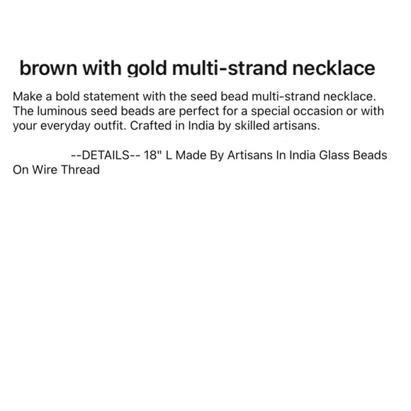 Ink + Alloy Multi-Strand Bead Necklace